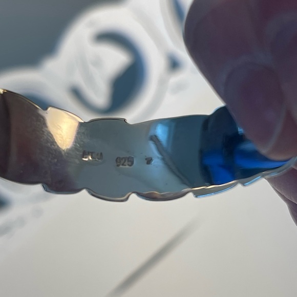 Silver Floral Leaf Bracelet - Picture 5 of 5